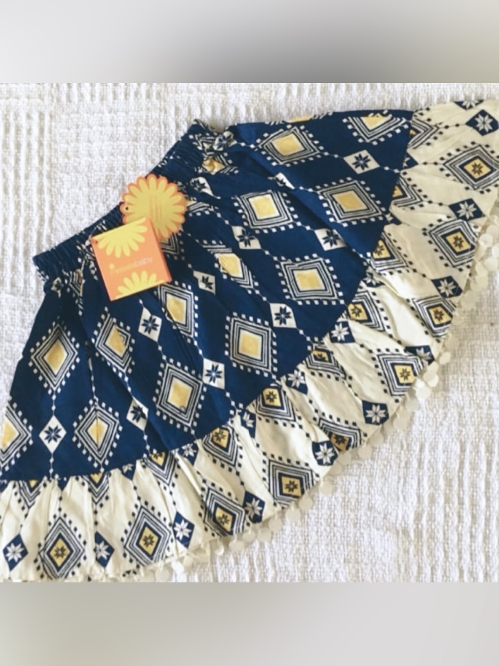 Masala navy boho skirt